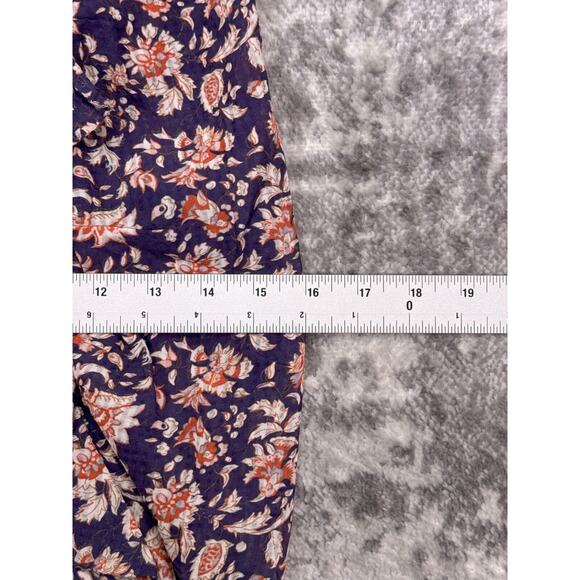 New Veronica Beard Skirt XS Womens Hazel Blue Floral Draped Ruched - Picture 4 of 7